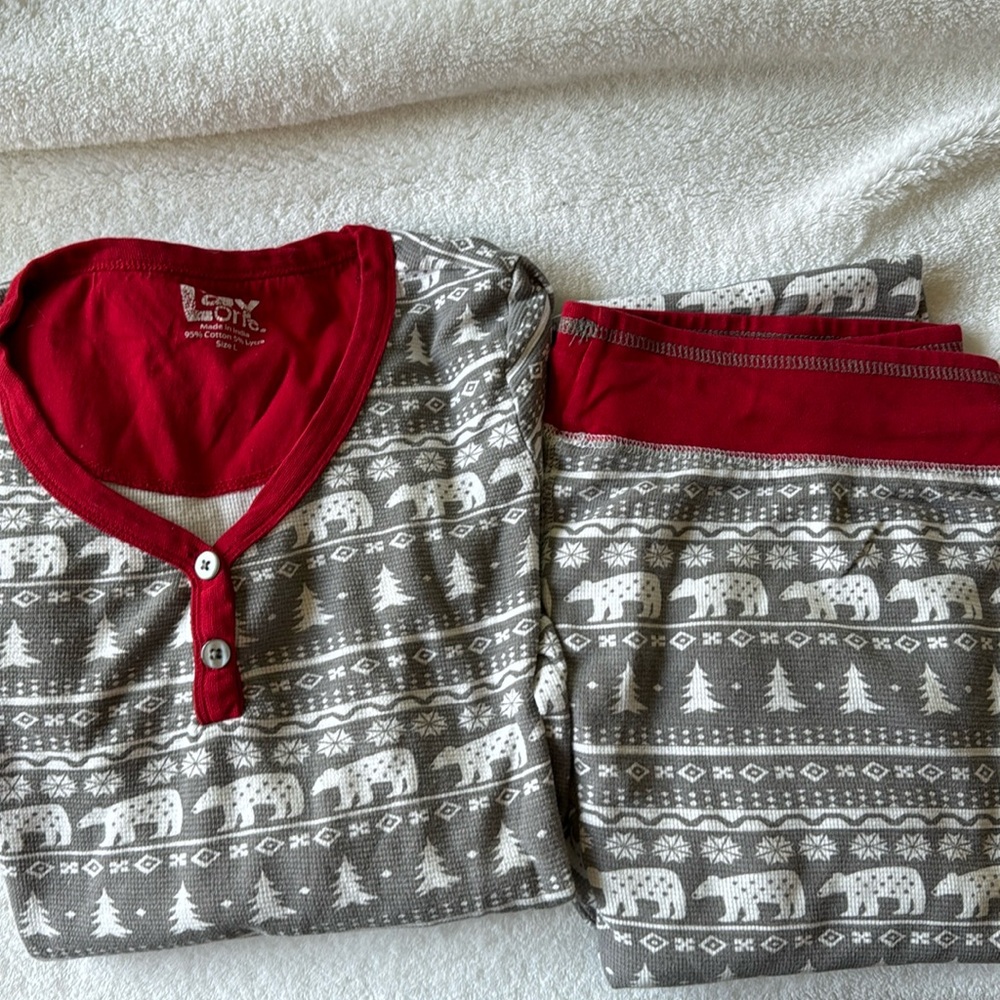 lazy one henley pj set